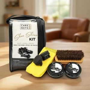 Leather Shoe Shine and Care Kit Professional Shoe Polish Buff and Clean Set for Dress Shoes Footwear and Leather Boots