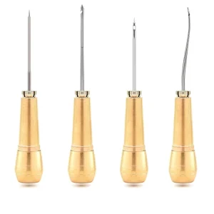 Leather Shoes Canvas Tent Sewing Tool Copper Handle Stitcher Taper Craft Needle Repairing Kit Shoe Repair Awl