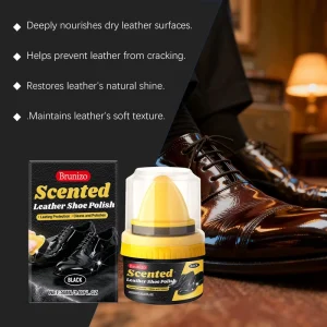 Leather Shoes Maintenance Cleaning Glossy Care Polishing Cleaning Care Oil Leather Shoe Polish