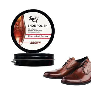 Leather Shoes Polishing of Bees Wax Polish