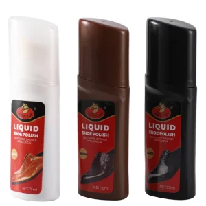 Liquid Shoe Polish OEM 3 Different Colors Brush Head Leather Maintenance Care for Women 75ml Nourishing and Anti Mildew