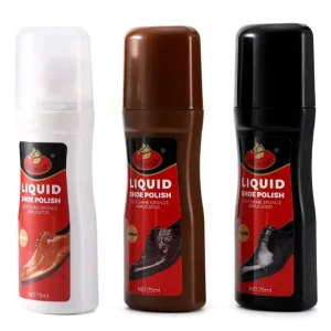 Liquid Shoe Polish OEM Black Brown Colorless Leather Polishing Anti Mildew Nourish 75ml for Men
