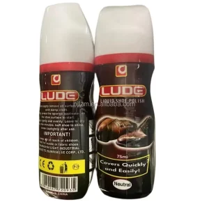 Liquid Shoe Polish Wax Leather Shoe Polish Lude Brand Factory Neutral Black Brown Shine OEM Customized