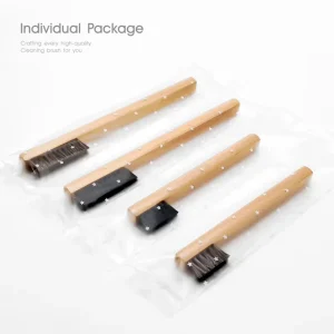 Little Daily Gadget Beech Wood Natural Goat Horse Bristles Brush Small Accessories Factory Shoes Cleaning Brushes