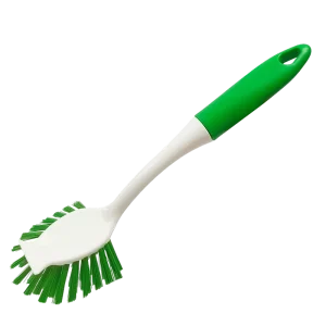 Long Handle Household Dish Cleaning Brush PET Kitchen Tool for Pot Wash Available in Two Colours with PP Hanging Option