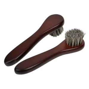 Long Handle Leather Polishing Brush Shoe Shine Brushes for Leather Shoes Boots & Purses