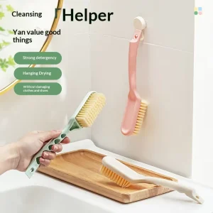 Long Handle PP Material Soft Bristle Shoe Brush Household Multifunctional Scrub Brush for Shoes and Clothes
