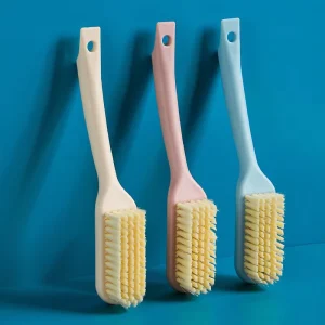 Long Handle Shoe Brush Hangable Plastic Shoe Wash Brush Multifunctional Plain Cleaning Brush for Household
