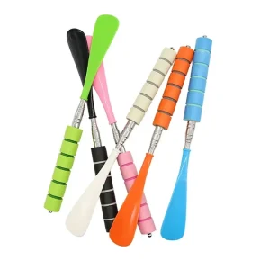 Long Handled Shoe Lifter 6 color Stainless Steel Extendable Shoe Puller with Long Handle for Household Use