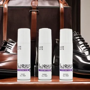 Long Lasting Liquid Shoe Polish with Rich Carnauba Wax OEM Customizable Bright Shine and Smooth Leather Treatment