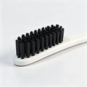 Long Plastic Handle Hard Bristle Two Tone Ergonomic Shoe Scrub Brush for Sneakers