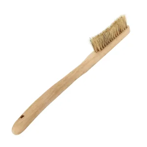 Long Wooden Handled Sneaker Cleaner Travel Shoe Cleaner Pig Bristles Shoe Scrub Brush for Boots