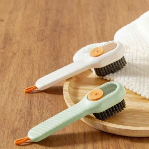 Long handled Non slip Household Multi functional Liquid Application Brush for Shoe Cleaning