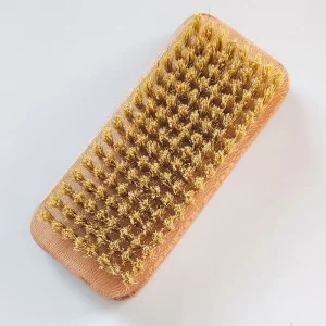 Lotus Wood Dual Hardness Clothes Brush Bore Bristle Garment Cleaner Essential Household Laundry Brush
