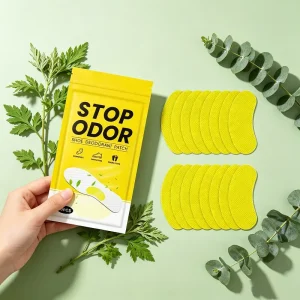Low MOQ Vitamin C and Lemongrass Foot Deodorant Patches Non Woven for Hiking Travel Odor Neutralizer Shoe Deodorant Insole Pad