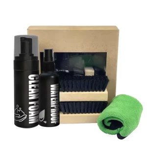 Luxury Shoe Cleaning Kit with Foam Cleaner Brush and Towel for Men and Women Customizable Gift Set