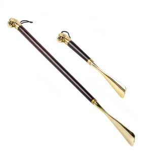 Luxury Wear Shoe Helper Lion Head Long Handle Shoe Horn Men Women Shoehorn