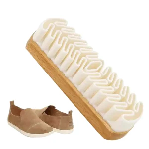 Magic Tool Household Nylon Eraser Soft Rubber Shoe Cleaning Brush with Wood Handle Portable for Suede Shoes