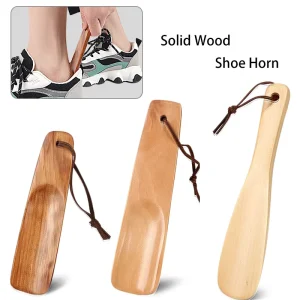 Man and Women Elderly Luxury Wood Shoe Horn With LOGO Custom