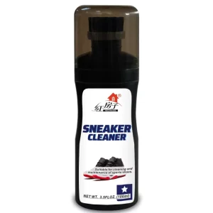 Manufacturer Black Bottle White Shoes Cleaner with Black Hair Brush Applicator