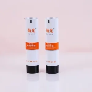 Matte Black White Biodegradable Vacuum Aluminum Cylinder Screw Cap Refillable Toothpaste Tube