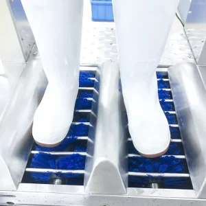 Meat Processing Factory Used Walkthrough Shoe Sole Hygiene Cleaning Machine Automatic Boot Washer