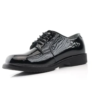 Men’s Leather Dress Shoes Black Shiny Oxford Shoes for Wedding Groom Formal Tuxedo Lace up Mirror Finish Elegant Business