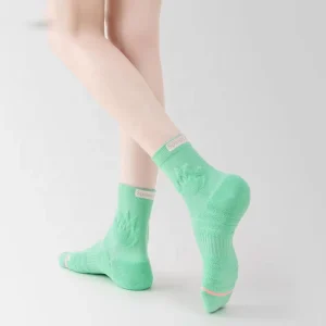 Men’s Professional Breathable Standard Jacquard Running Socks Antibacterial Deodorant Knitted Spandex Nylon Cotton Sports Home