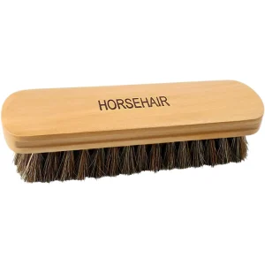 Men’s Solid Wood Horse Hair Shoe Polish Brush Leather Shoes Cleaning Brush