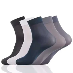 Mercerized Cotton Thin Breathable Deodorant Spring and Autumn Ice Silk Men Business Socks