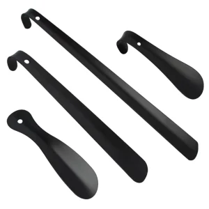 Metal Shoe Horn Stainless Steel Portable Travel Use Shoe Helper Men Women Seniors Kids Long Handle Boots Horn