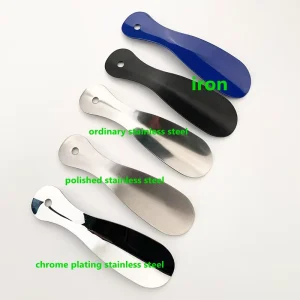 Metal Shoe Horn and 7.5 Inch Portable Shoe Horn Stainless Steel Shoe Helper Travel Shoe Horn for Men Durable
