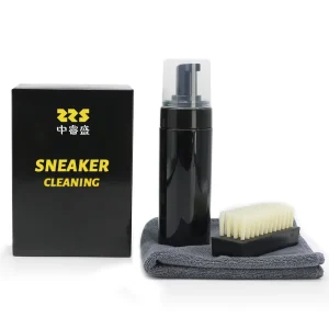 Microfiber Shoe Cloth and Shoe Brush Foam Leather Suede Tennis 3 in 1 Pack Shoe Cleaner Sneakers Kit