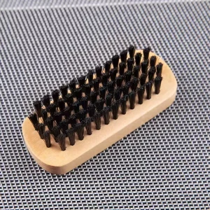 Mini PP Silk Wood Shoe Cleaning Brush Shoe Oil Polishing Pig Hair Brush for Sneakers