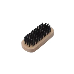 Mini Portable Wood Shoe Care Cleaning Brush with Pig Hair for Sneakers 7cm Length