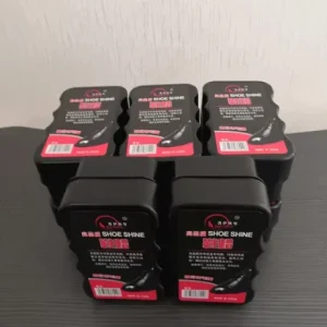 Mini Self Shine Sponge Shoe Polish for Leather Shoes Shining & Polishing ABS Material Black Neutral