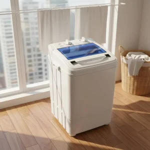 Mini Semi Automatic Electric Washing Machine with Dryer for Household & Hotel Use