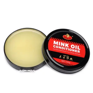 Mink Oil Custom Waterproof Leather Shoe Polish Balm Cream for Suede & Bag Faint Yellow 80g Men