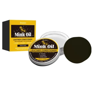 Mink Oil Leather Care Cream a Cleaning Stain removing and Brightening Cream for Sofas Leather Shoes and Other Leather Goods