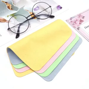 Multi Color Microfiber Eyeglass Cleaning Cloth for Glasses Sunglasses Mac Camera Computer Eyeglasses Care Products