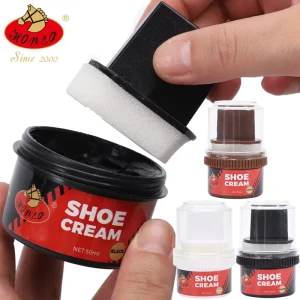 Multi Color Sponge Portable Shoe Wax 50ml Instant Shine Shoe Polish Cleaner Smooth Leather Shoe Cream