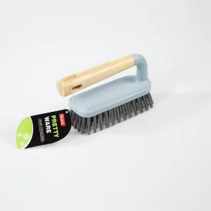 Multi-Function Eco-Friendly Household Handheld Laundry and Shoe Cleaning Brush with PP Material and Bamboo Handle