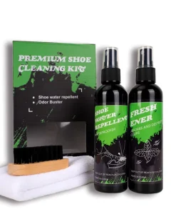 Multi Function Natural Private Label Shoe Care Kits Waterproof Deodorant Spray and Liquid Agent Cleaner for Shoe Care