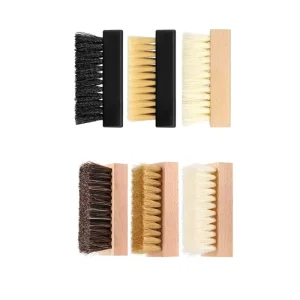 Multi Functional 3 Packs Wooden Shoe & Sneaker Cleaner Brushes for Cleaning OEM ODM Private Label Custom Logo
