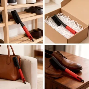 Multi-Functional Long Handle Cleaning Brush Reusable Shoe Brush Scrub Brush for Household Cleaning Ergonomic Shoe Brush