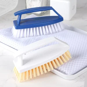 Multi Functional Plastic Handle Handheld Floor Cleaning Carpet Shoe Household Jeans Cleaning Magic Brush Blue White RO