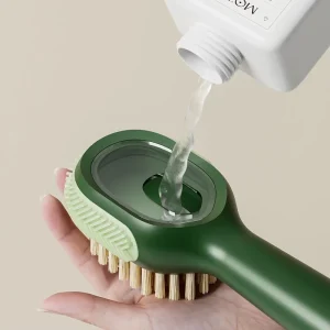 Multi Functional Press Type Shoe Washing Brush Home Laundry Shoe Scrubbing with Cleaning Tool