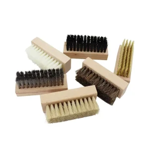 Multi Functional Soft Medium Hard Stiff Bristles Beech Wood Handle Sneaker Shoe Brush Boar Hair Horse Hair PP Nylon Steel Wire