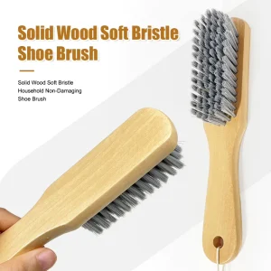 Multi Purpose Ergonomic Handle Scrubbing Soft Bristle Cleaning Brush for Sneakers Leather Shoes and Garments