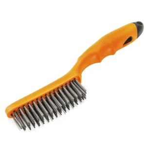 Multi Purpose Removing Rust Dust Dirt Carbon Steel Curved Plastic Handle Wire Brush